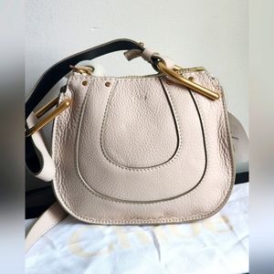 $1250 Brand New 100% Authentic Chloe Mini Hayley Crossbody Abstract White